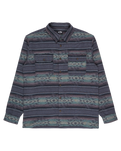 The Billabong Mens Offshore Jacquard Flannel Shirt in Ombre Blue