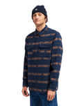 The Billabong Mens Offshore Jacquard Flannel Shirt in Navy