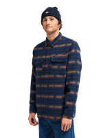 The Billabong Mens Offshore Jacquard Flannel Shirt in Navy