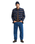 The Billabong Mens Offshore Jacquard Flannel Shirt in Navy