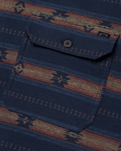 The Billabong Mens Offshore Jacquard Flannel Shirt in Navy