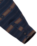 The Billabong Mens Offshore Jacquard Flannel Shirt in Navy