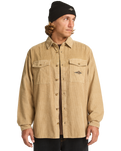 The Billabong Mens Bong Days Shirt in Khaki