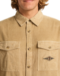 The Billabong Mens Bong Days Shirt in Khaki