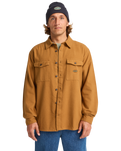 The Billabong Mens Del Mar Flannel Shirt in Tobacco