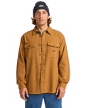 The Billabong Mens Del Mar Flannel Shirt in Tobacco