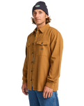 The Billabong Mens Del Mar Flannel Shirt in Tobacco