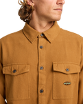The Billabong Mens Del Mar Flannel Shirt in Tobacco