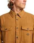 The Billabong Mens Del Mar Flannel Shirt in Tobacco