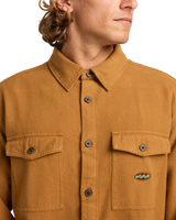 The Billabong Mens Del Mar Flannel Shirt in Tobacco