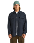 The Billabong Mens Del Mar Flannel Shirt in Dark Navy