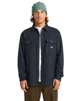 The Billabong Mens Del Mar Flannel Shirt in Dark Navy