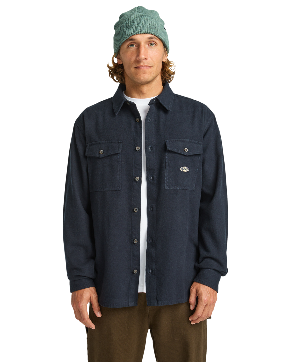 The Billabong Mens Del Mar Flannel Shirt in Dark Navy