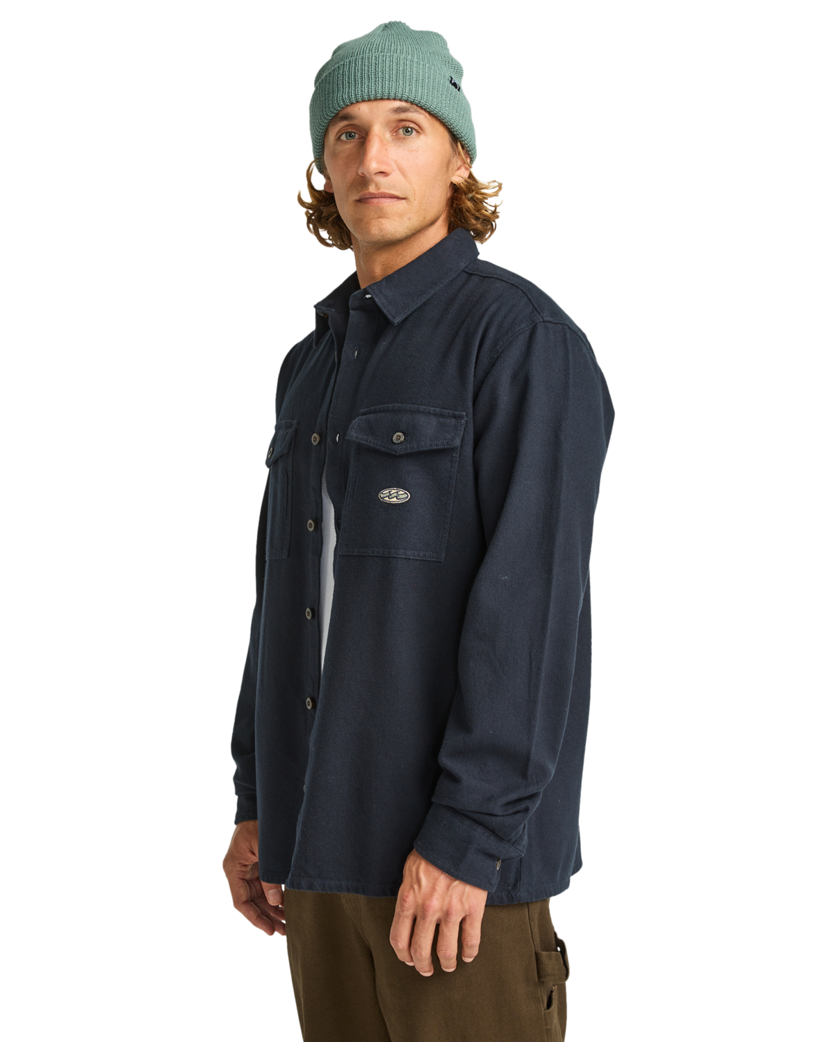 The Billabong Mens Del Mar Flannel Shirt in Dark Navy