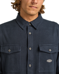 The Billabong Mens Del Mar Flannel Shirt in Dark Navy