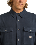 The Billabong Mens Del Mar Flannel Shirt in Dark Navy