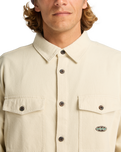 The Billabong Mens Del Mar Flannel Shirt in Sand