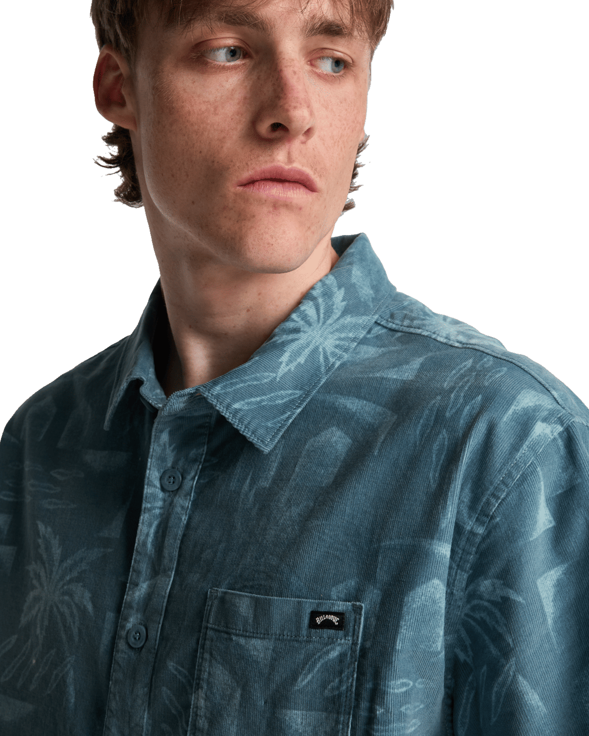 Solana Cord Shirt in Washed Blue
