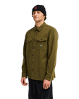 The Billabong Mens Del Mar Flannel Shirt in Winter Moss