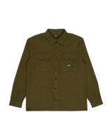 The Billabong Mens Del Mar Flannel Shirt in Winter Moss