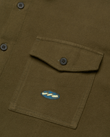 The Billabong Mens Del Mar Flannel Shirt in Winter Moss