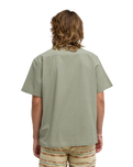 The Billabong Mens Vacay Linen Shirt in Moss Green