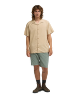 The Billabong Mens Vacay Linen Shirt in Castle Rock