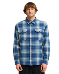 The Billabong Mens Offshore Flannel Shirt in Dark Denim