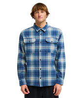 The Billabong Mens Offshore Flannel Shirt in Dark Denim