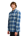 The Billabong Mens Offshore Flannel Shirt in Dark Denim