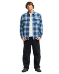 The Billabong Mens Offshore Flannel Shirt in Dark Denim