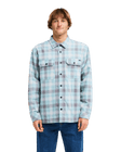 The Billabong Mens Offshore Lined Shirt in Blue Surf
