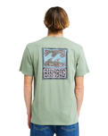 The Billabong Mens Stamp T-Shirt in Sea Spray