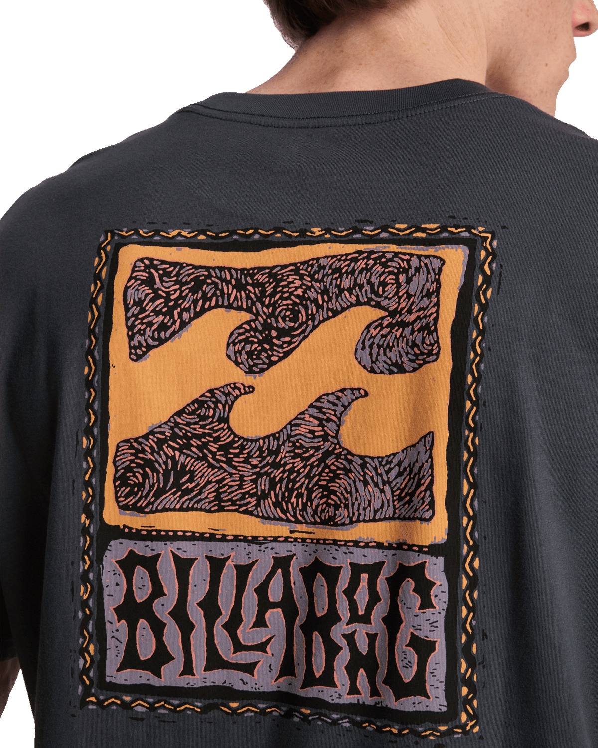 Stamp T-Shirt in Ombre Blue