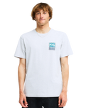 The Billabong Mens Stamp T-Shirt in Light Grey Heather