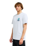 The Billabong Mens Stamp T-Shirt in Light Grey Heather
