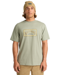 The Billabong Mens Arch Frame T-Shirt in Grey Green