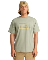 The Billabong Mens Arch Frame T-Shirt in Grey Green