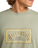 The Billabong Mens Arch Frame T-Shirt in Grey Green