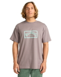 The Billabong Mens Arch Frame T-Shirt in Dusty Purple
