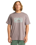 The Billabong Mens Arch Frame T-Shirt in Dusty Purple