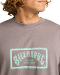 The Billabong Mens Arch Frame T-Shirt in Dusty Purple
