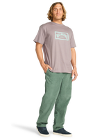 The Billabong Mens Arch Frame T-Shirt in Dusty Purple