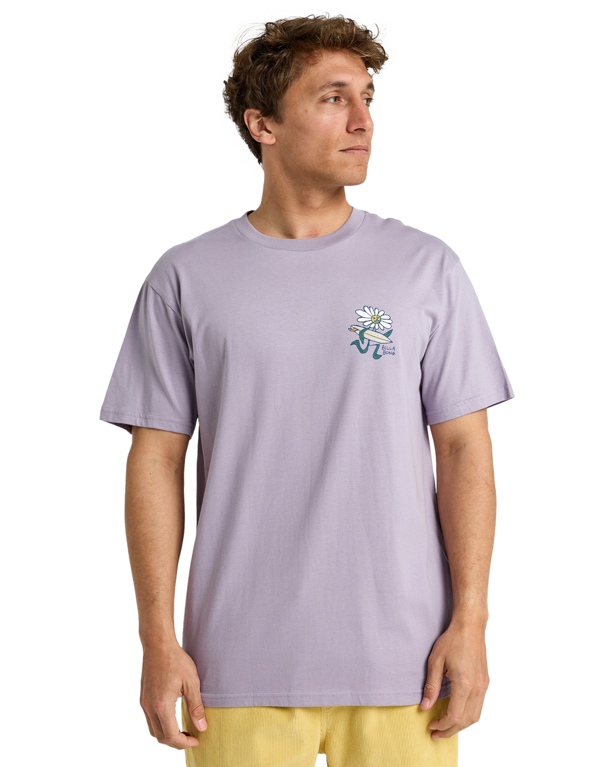 The Billabong Mens Add Water T-Shirt in Light Purple