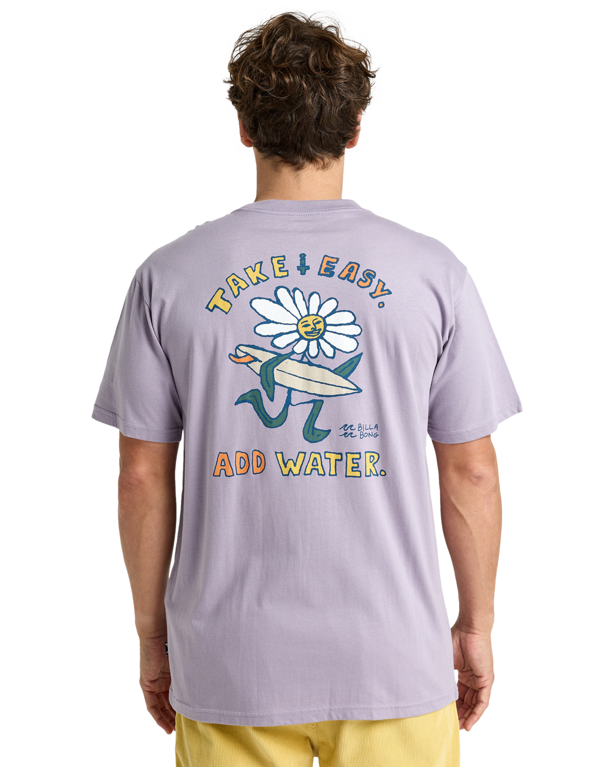 The Billabong Mens Add Water T-Shirt in Light Purple