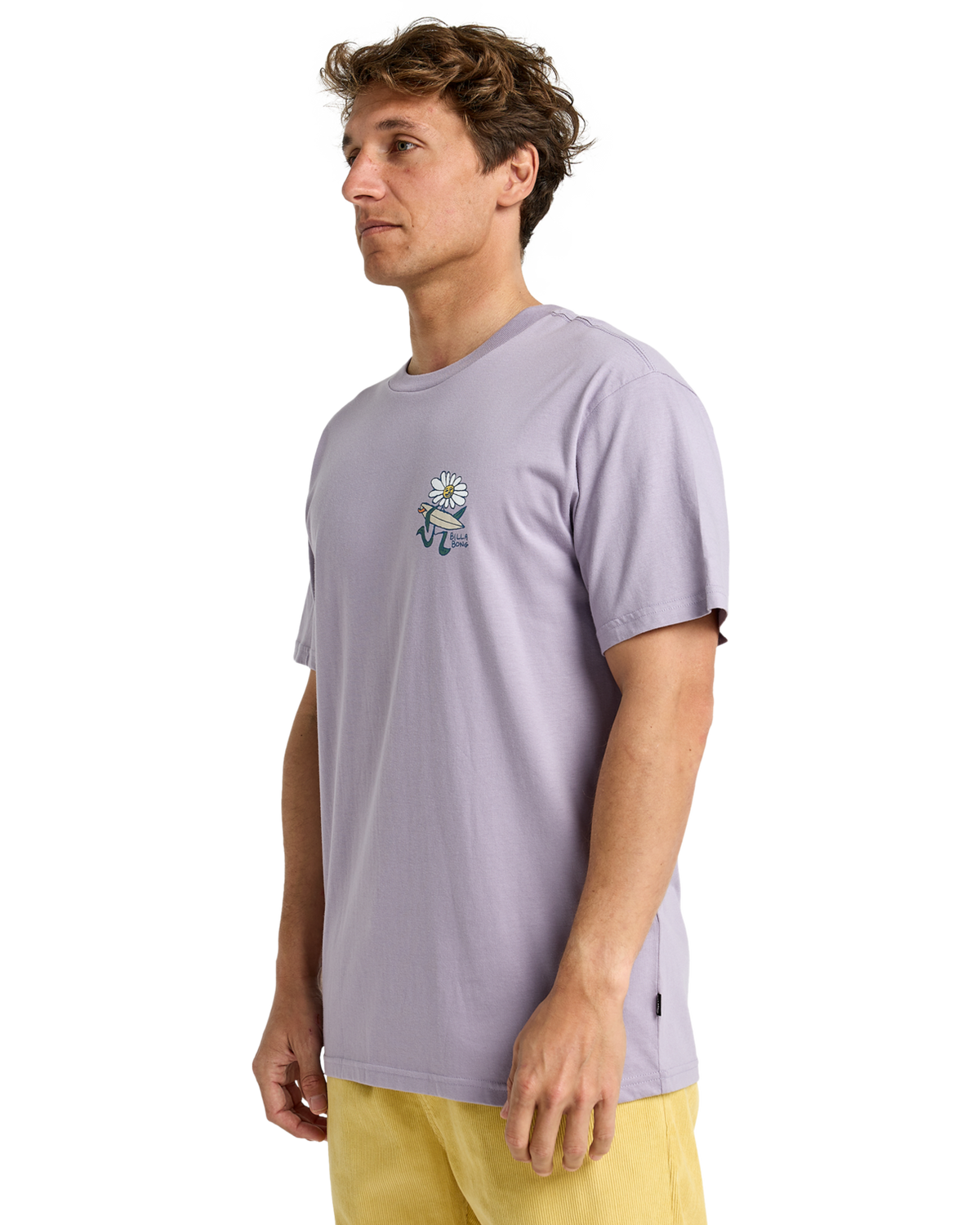 The Billabong Mens Add Water T-Shirt in Light Purple