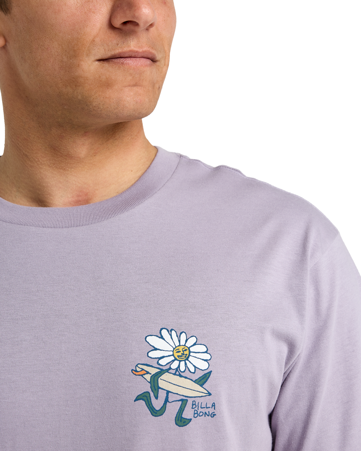 The Billabong Mens Add Water T-Shirt in Light Purple