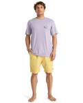 The Billabong Mens Add Water T-Shirt in Light Purple