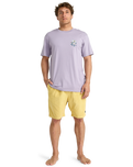 The Billabong Mens Add Water T-Shirt in Light Purple