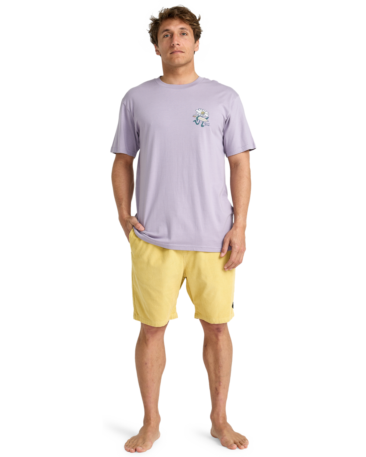 The Billabong Mens Add Water T-Shirt in Light Purple